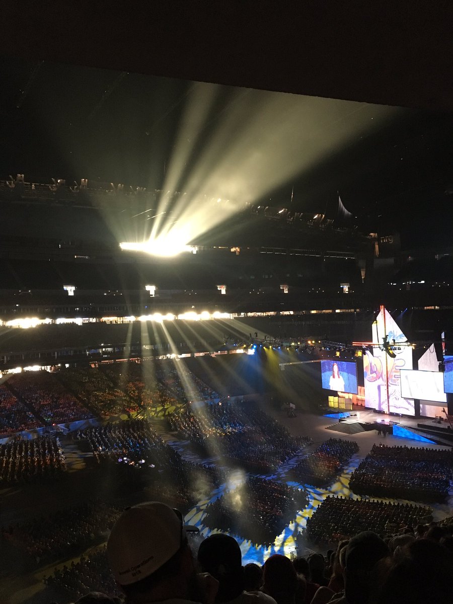 Divine LIght show at NRG #elcayg2018 #thischangeseverything