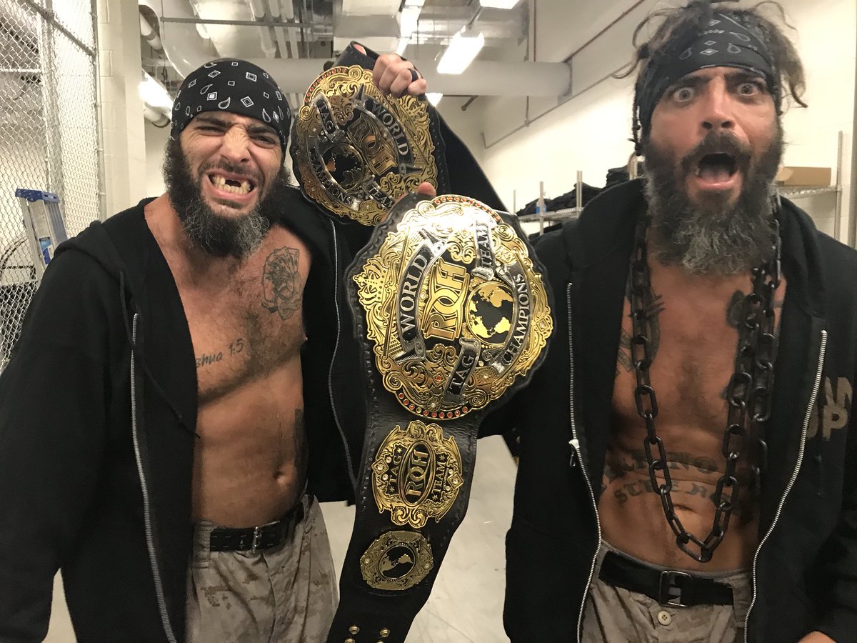 ROH Wrestling on Twitter: "Briscoes vs Young Bucks now! #BITW q… "