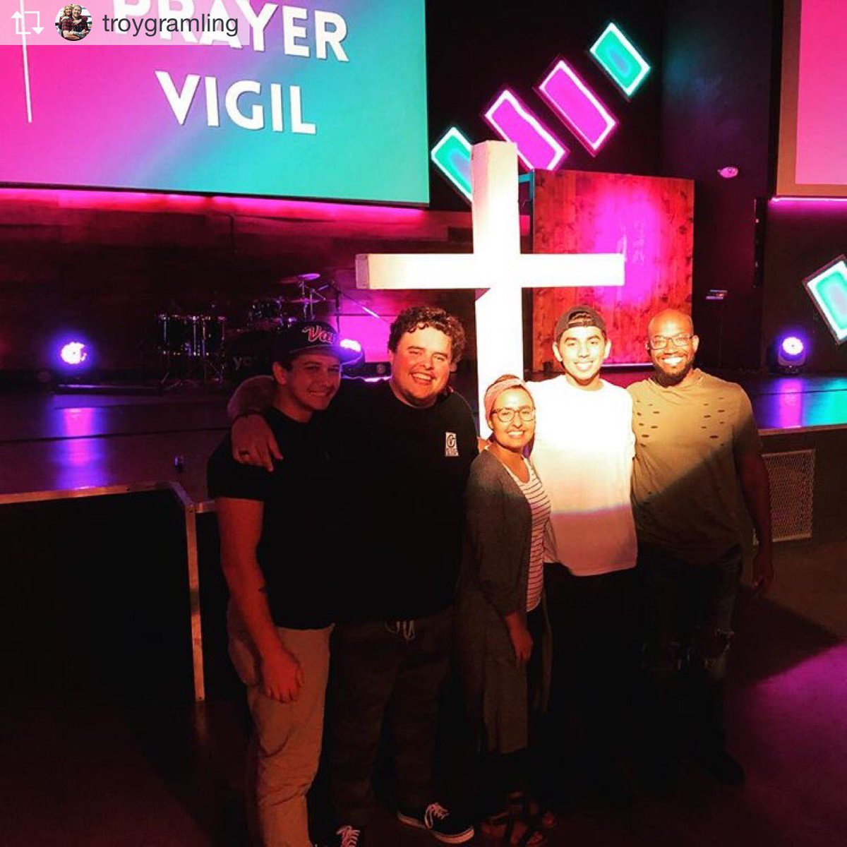 Repost from @troygramling Prayer with the Youth Team for next weeks camp it’s going to be incredible!! Proud to be part of @potentialyouth