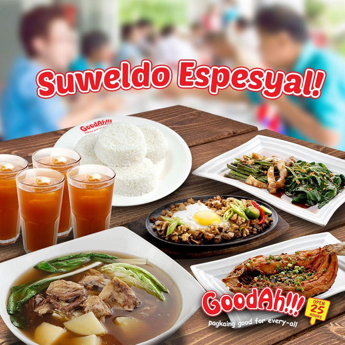 GoodahPH's tweet photo. Petsa de peligro no more! May suweldo na! Kaya tawagin na ang barkada for #ItsGoodAhTime! #GoodAh https://t.co/6JtJo8JlYz
