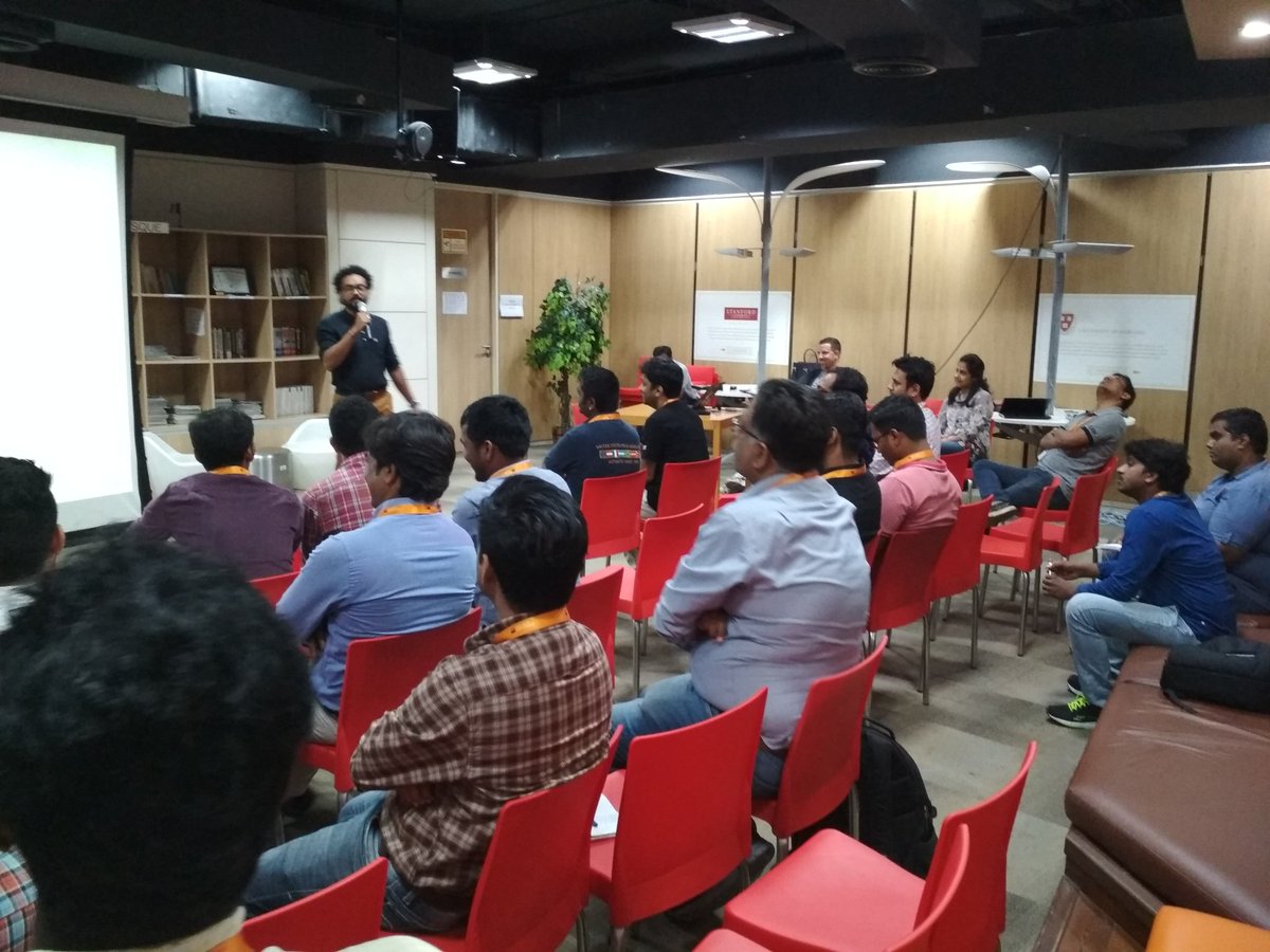 charstacker's tweet photo. Microservices MeetUp kicks off

#SocgenMeetup #Bangalore https://t.co/S9hKCUzHWE