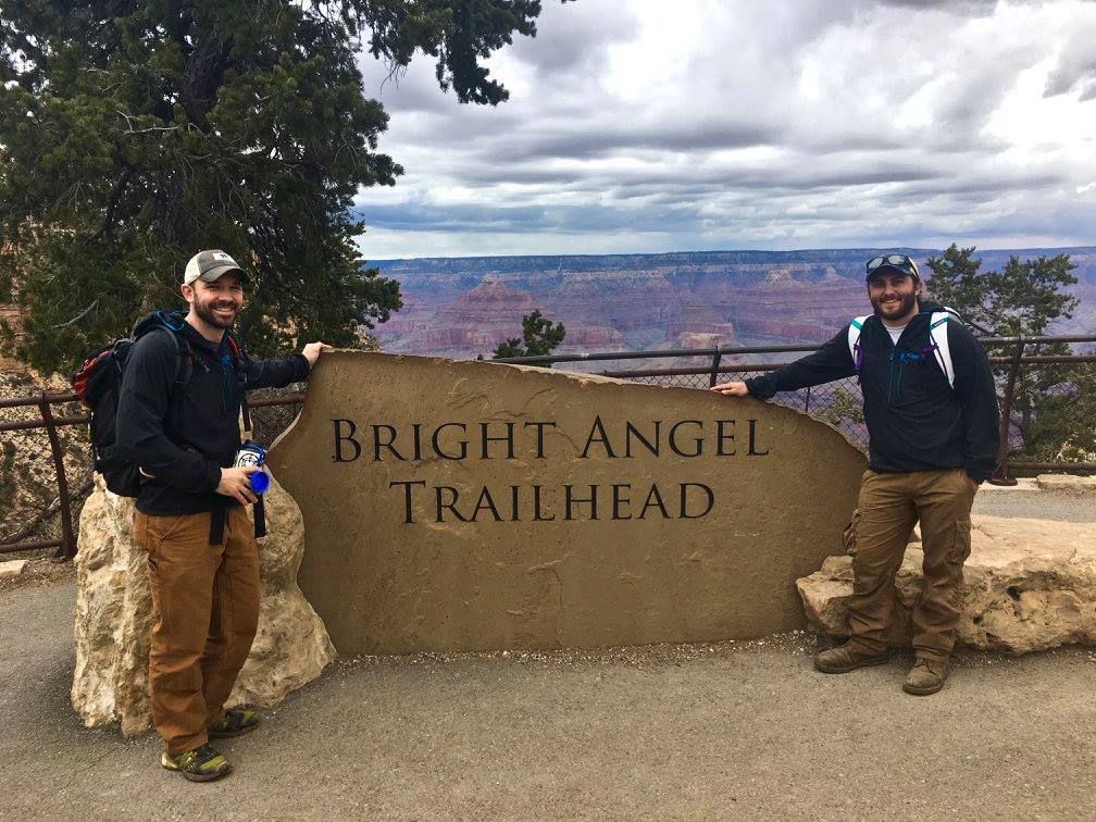Grad students getting ready to check on equipment in <a href="/GrandCanyonNPS/">Grand Canyon NPS</a>. Field work is fun, but we're even more excited to see what we find out about visitor use in the park.