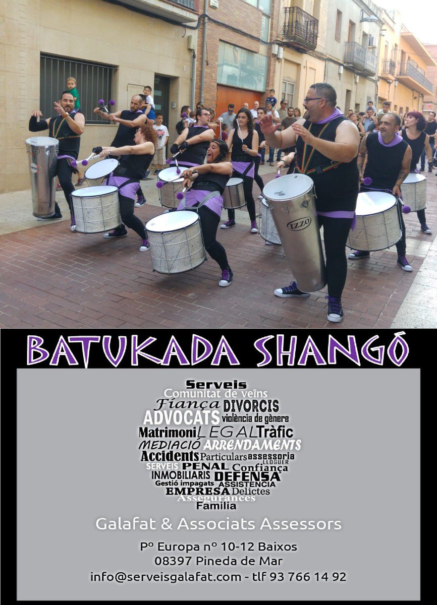 Iniciem presentacions!Un plaer tenir amb nosaltres els amics <a href="/batukadashango/">batukadashango</a> Veterans al #PinedaRessona Desde #StFruitósBages gaudirem dels seus ritmes!Apadrinats de #GalafatiAssociats #PinedaRessona18 #PercuGran #PercuMolona #14juliol <a href="/visitpineda/">Visit Pineda de Mar</a> <a href="/pinedademar/">Ajuntament de Pineda</a> <a href="/RadioPinedaFM/">Ràdio Pineda</a>