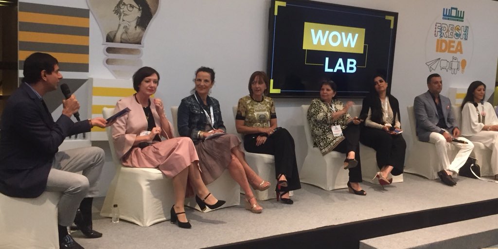ElenaAltemir's tweet photo. Creating Heightened Aspirations 
#Barcelona presenting together with #AnnaOlsson, #SandraTikal, Havovy, #VandanaMohan, #MallikaSingh, #VarumTuli, #RakheeJain. Great discussion moderated by #BhavneshSawhney 
MICE India #WOWAwardsAsia https://t.co/eqi0teeyos