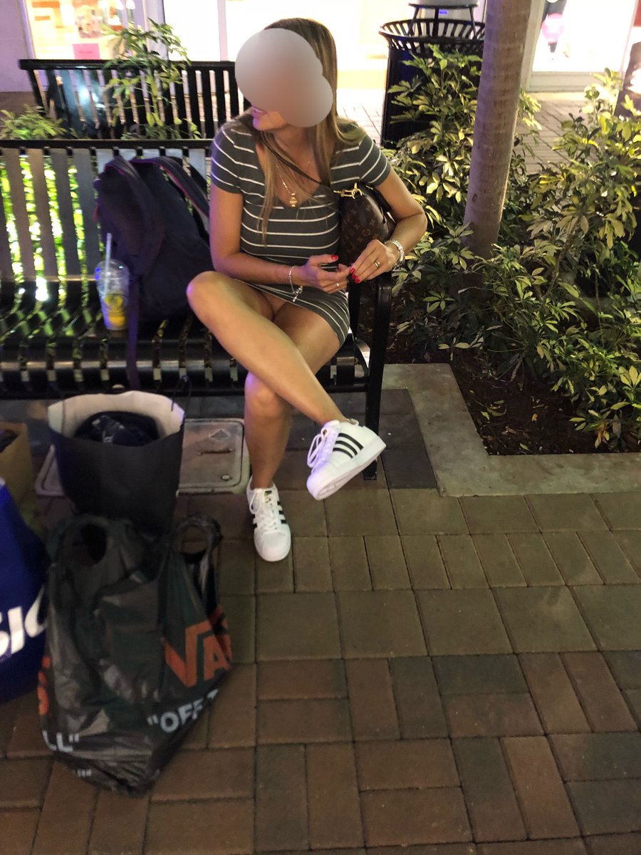 Shopping day. Do you like me without underwear? RT if you like what you see