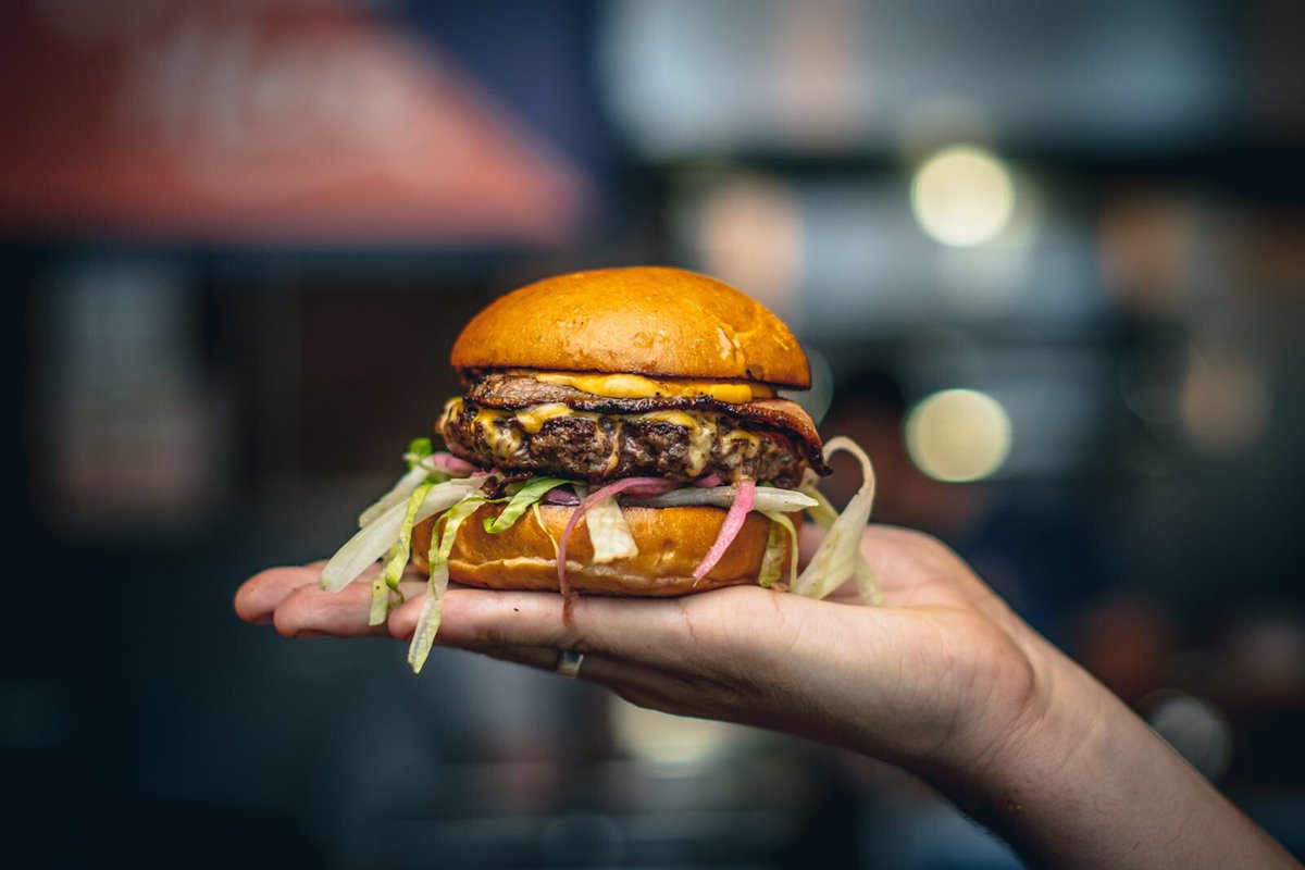 We’re open NOW <a href="/DeptfordMktYard/">Deptford Market Yard</a> AND <a href="/SCFoodMarket/">Southbank Centre Food Market</a> for all your burger and Cajun fry needs 🍔❤️🍔❤️