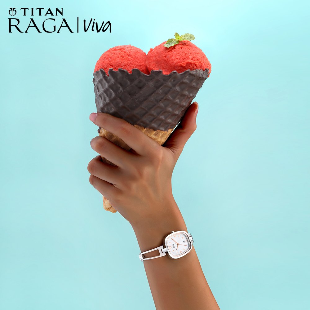 Buy Online Raga Women's Grace Watch: Mother of Pearl Dial & Ornate Bracelet  - nr2606wm09 | Titan