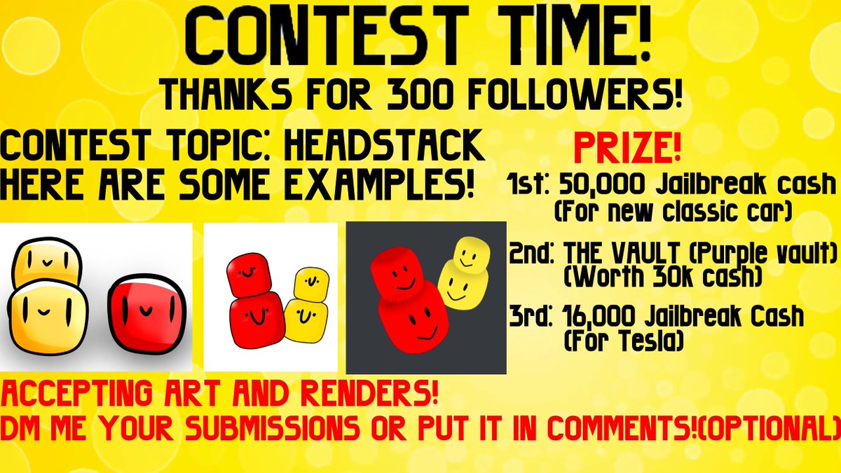 Headstackk On Twitter Thanks For 300 Followers I Accept - some one just bough 9k worth of robux for me