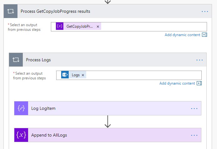 Process GetCopyJobProgress results Process GetCopyJobProgress results