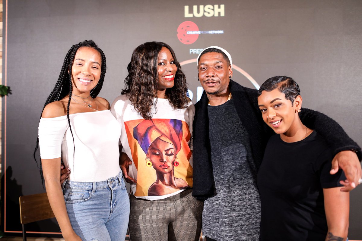 LAGrayOfficial's tweet photo. I had a great time attending the #blackmagicpodcast live by @blackmagicnetwork @LushLifeEN @OfficialKojo @annikaallen @Paigey_Cakey @YasminEvans https://t.co/upLLhMIfre