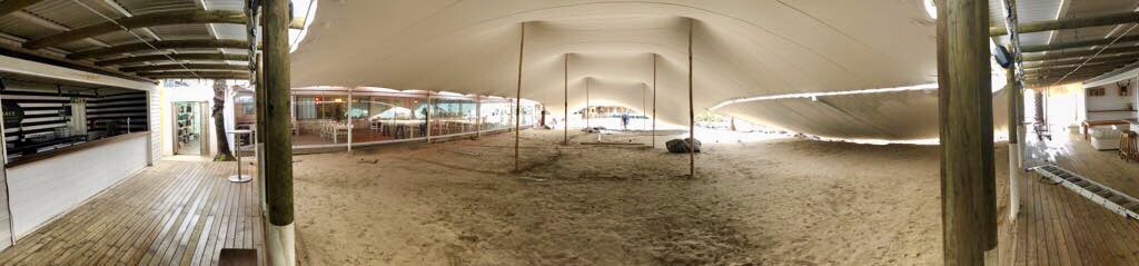 Preparation is well under way for <a href="/GoldFishLive/">GoldFish</a> tomorrow. Our beach will be fully covered, so rain or snow the show will go on! DJs from 2pm and main attraction will headline around 8pm. Last day to get your tickets afterhours.nutickets.co.za