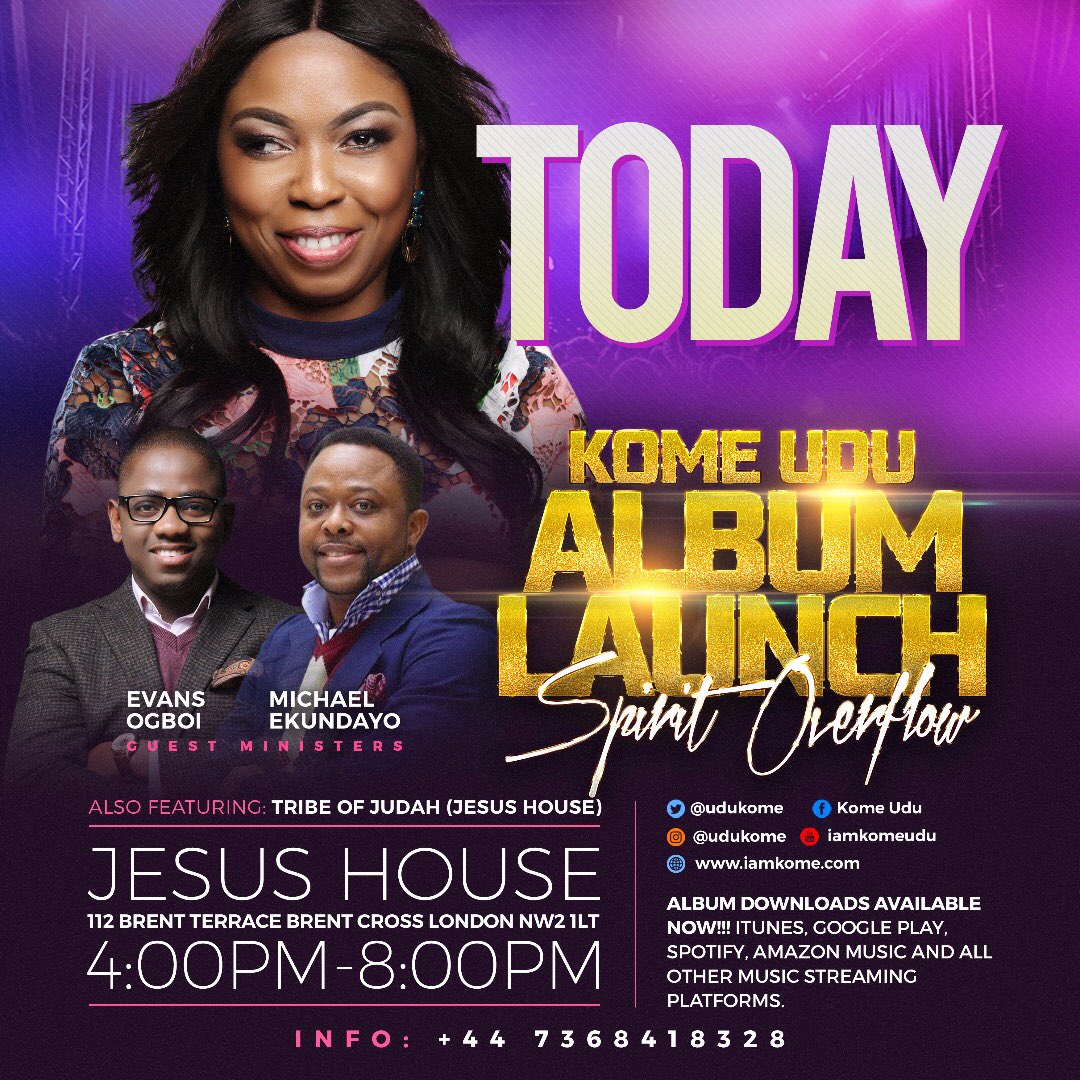 UduKome's tweet image. Today is the day the Lord has Made! I choose to rejoice and be glad in it!!! #SpiritOverflow #albumlaunch come and let’s worship our Maker!
