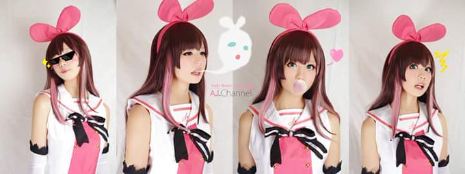#キズナアイの生まれた日 
#KizunaAI 
#cosplay
絆愛生日快樂🎉🎉🎉💓💓💓 