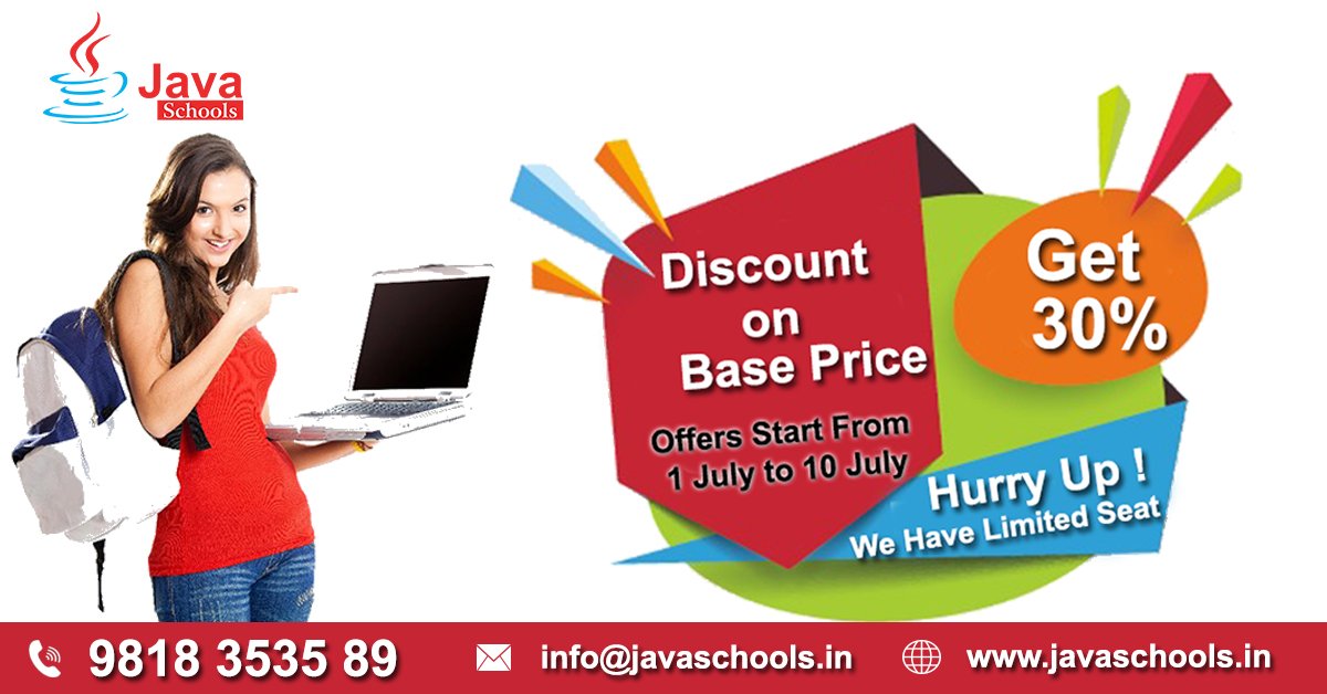 ipshita005's tweet image. Get 30% Discount on Java Training Fees. Hurry Up!
Visit Here: javaschools.in
#JavaSchools #JavaInstitutes #JavaTrainings #JavaCourse