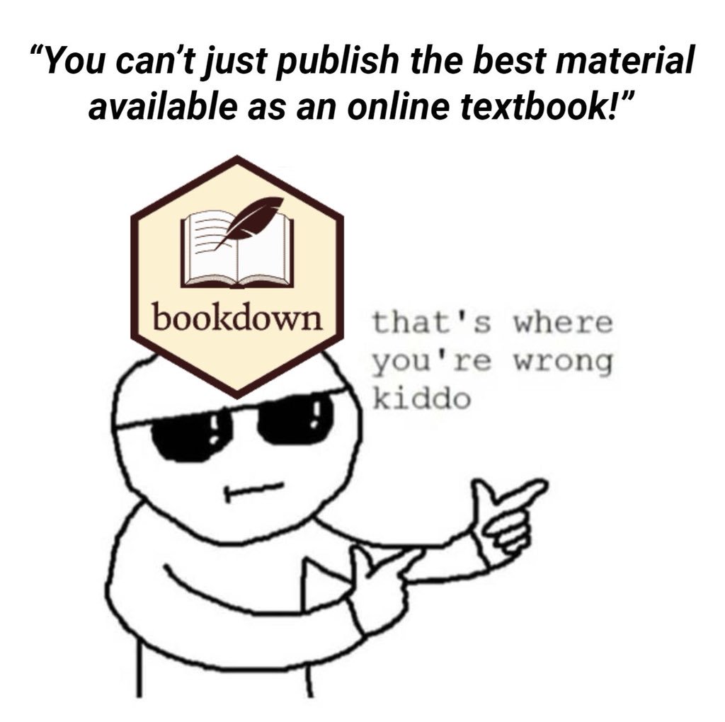 a bookdown meme