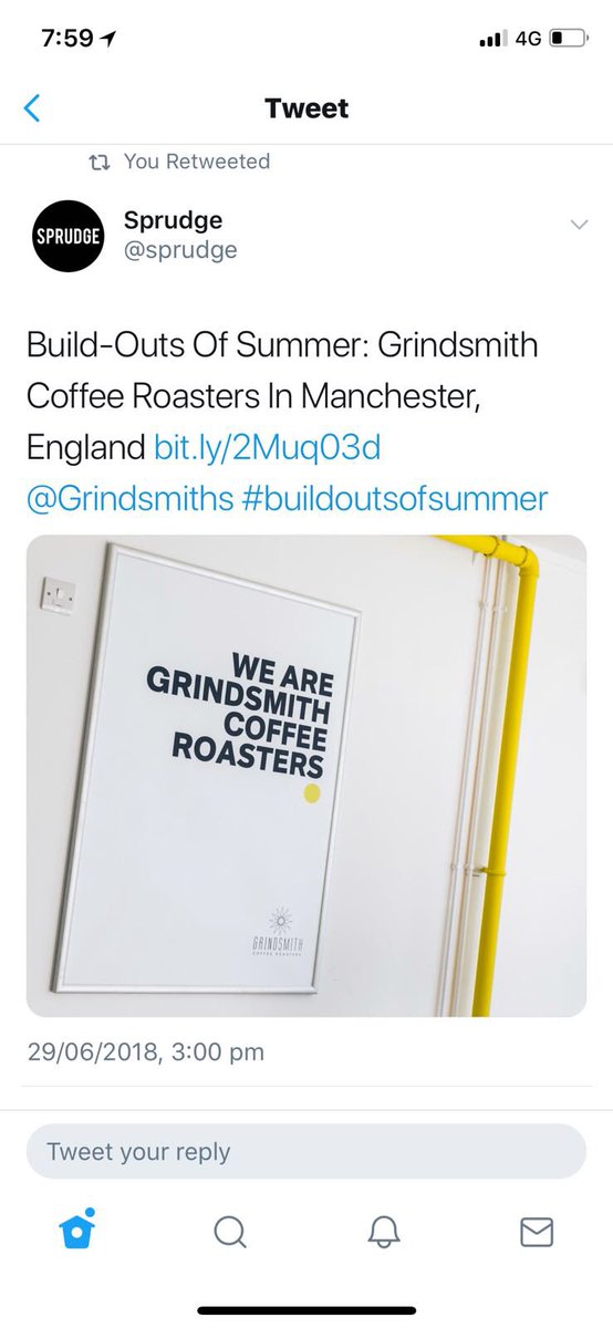 Grindsmith moves onwards and upwards. New Roastery now up and running in Manchester.