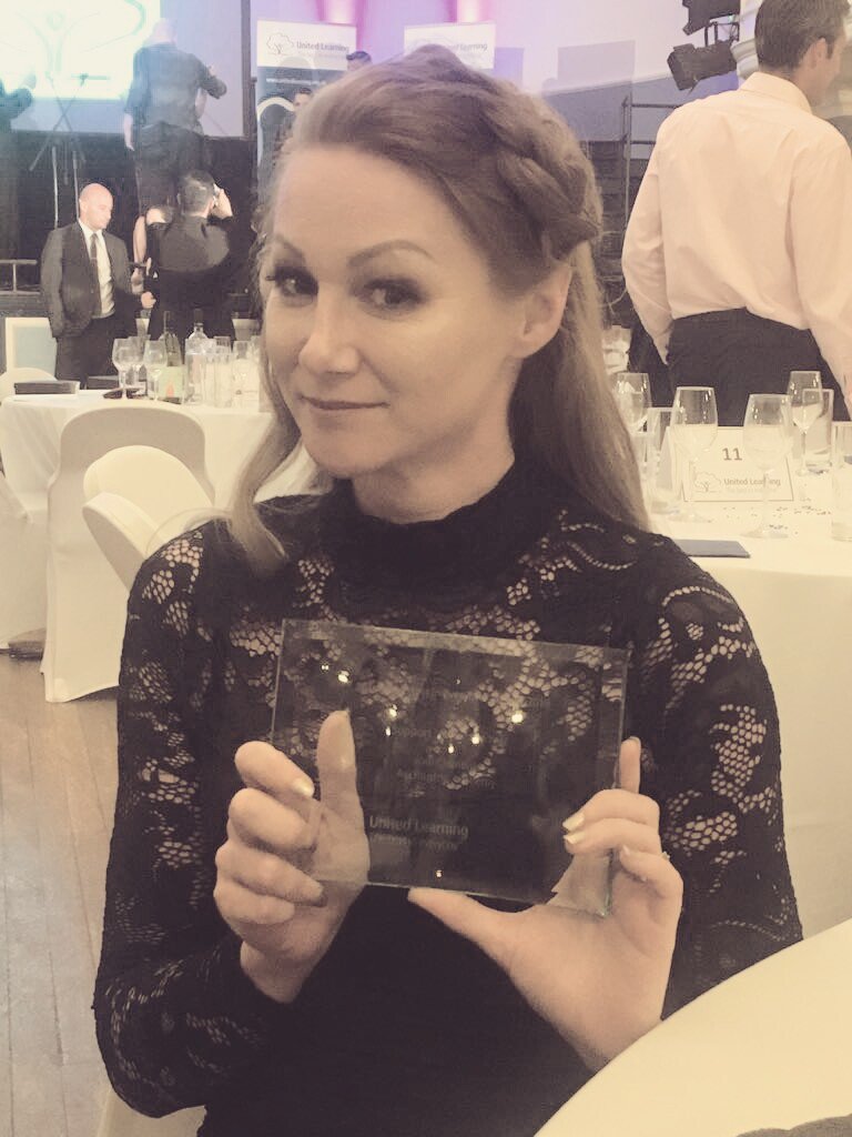acc_academy's tweet photo. Mrs Clements, Support Staff of the Year. We are extremely proud and thank you for all your hard work and dedication over the years. Well deserved winner! #bestineveryoneawards @UnitedLearning @AA_Technicians @AAScienceDept https://t.co/QX2NKsylbb
