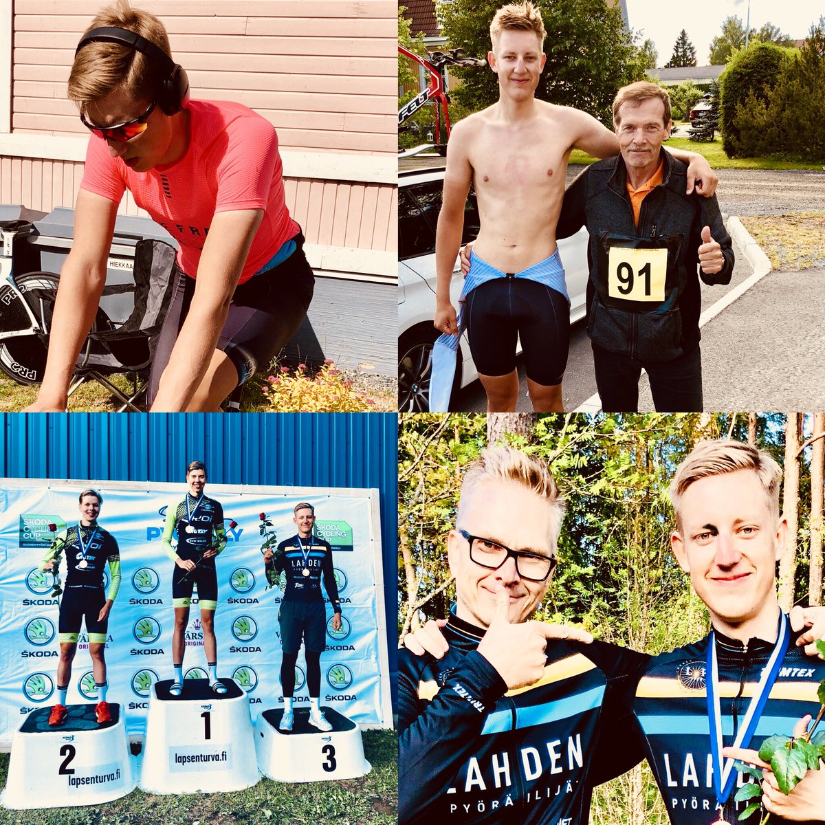 LPyorailijat's tweet photo. Eka kilpailu eilen tt-pyörällä @Uizig ja U23 SM-pronssia. Reilu viikon valmistautuminen teki mtb-miehestä kovan tempokuskin. Huollossa löytyi vahvaa kokemusta @HiltunenSami @jannelkala ja T. Matikainen
Onnea Eemil ja valmentaja @MTervala🥉🇫🇮
#teamworkdreamwork #lapy #pyöräily https://t.co/n4nXWke166