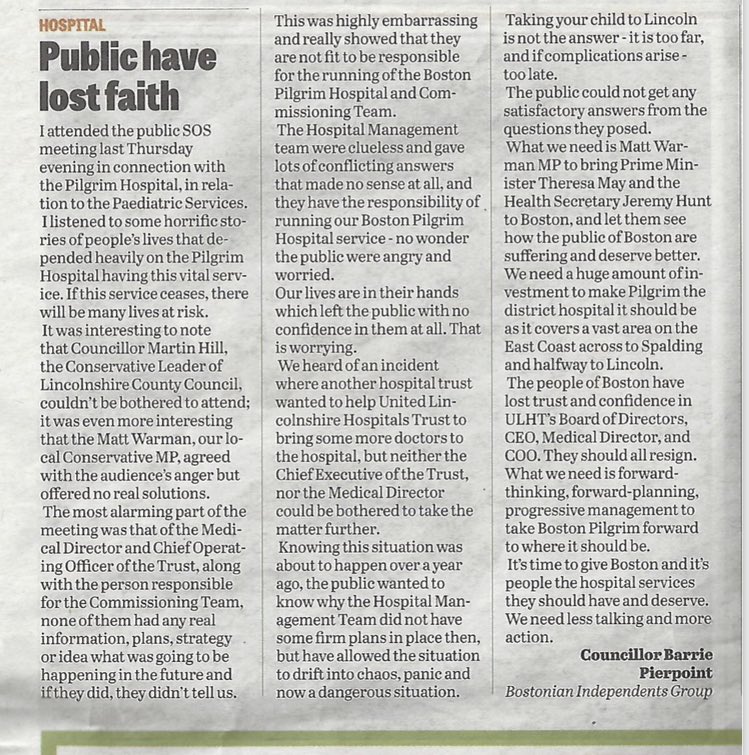 Bostonian Independents Group (BiGBostonUK) Twitter