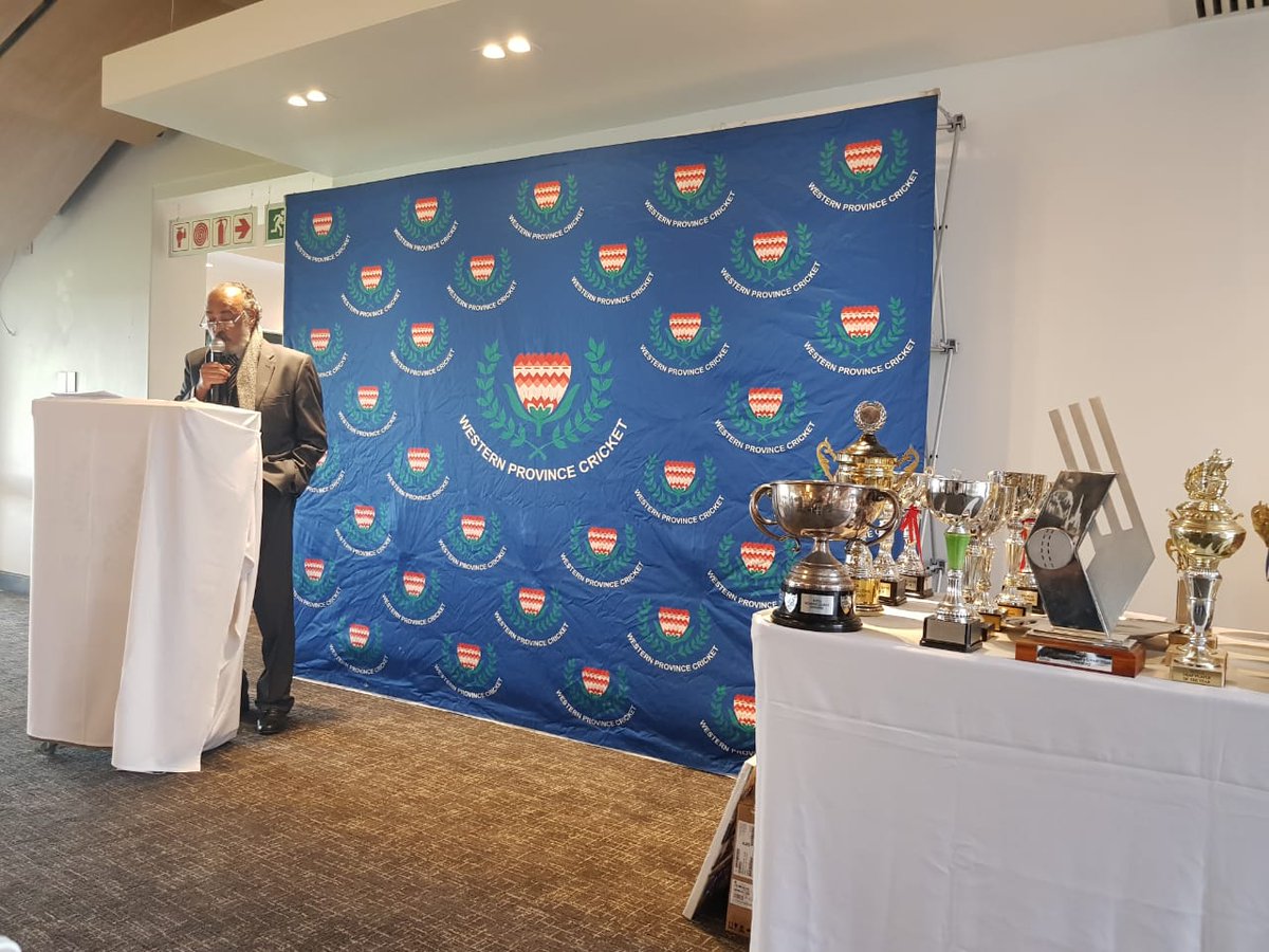 MC <a href="/GavinArends/">Gavin Arends</a> welcomes guests and hands over to CEO Nabeal Dien at the <a href="/wp_cricket/">WPCA</a> Awards.