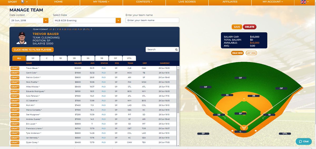 NoLimitCoin's tweet photo. Fantasy baseball is now live!  
Hats off to he amazing NLC2 team. 
https://t.co/Pj6pUOJPEt
#dfssports #fantasybaseball #DFSbaseball https://t.co/ssM7pn3SWF