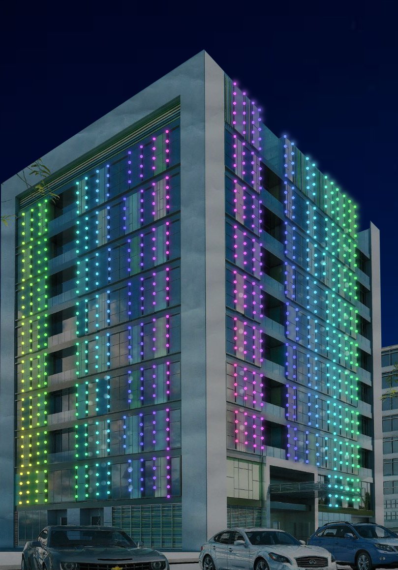 FacadeLight_UAE's tweet photo. Studded with vivid colors of facade lights intensifying the charm of Habroush at Khalifa City in Abu Dhabi. .#facade #lighting #design #supply #installation #facadedesign #facadelight #dubai #facadecolor #flexyseries #residentialbuilding #ABU #dotlight #dinammiccolours #AbuDhabi https://t.co/mRnocYDkrH