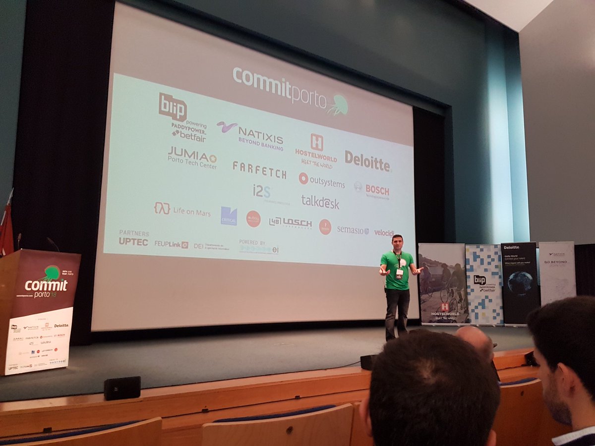 Contumil's tweet image. #commitporto starting
