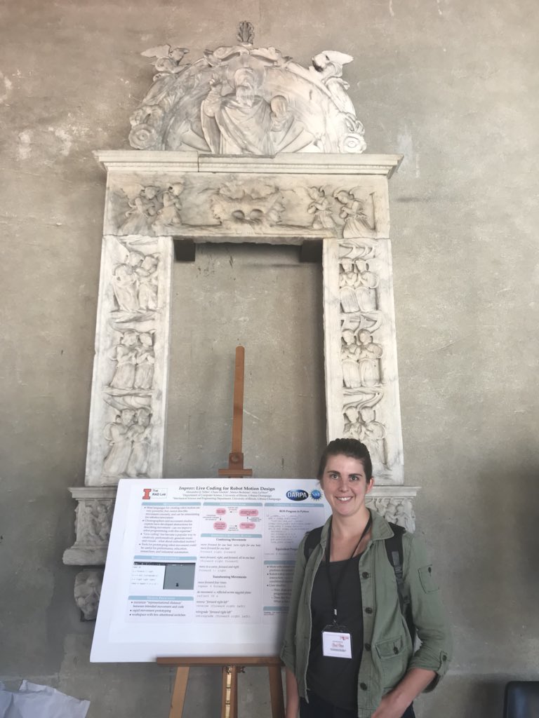 The_RAD_Lab's tweet photo. Now THAT’S a fitting frame/backdrop for @alexandroid0’s poster #italy #moco2018 https://t.co/NmuqlBXlPj