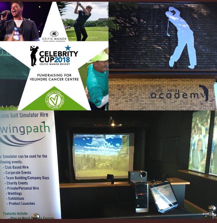 SwingPathGolf's tweet photo. #Swingpathgolf have a nearest the pin challenge for everyone at the #CelebrityCup. #Golf #simulator https://t.co/jk46eopuOp