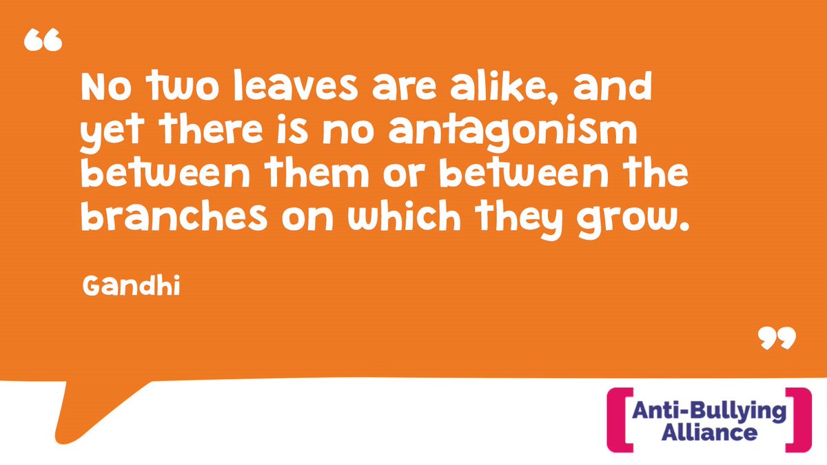 No two leaves are the same, and yet there is no antagonism between them or between the branches on which they grow - #Ghandi 

#truewords #jointogetherforbetter #antibullying #bullying