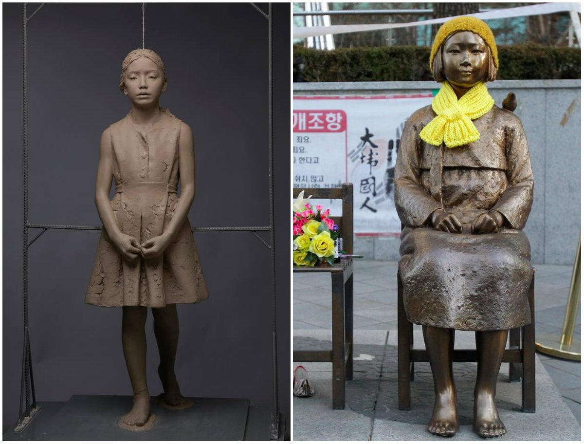 13 настай охиныг нас барсны дараа бүгдэд өдөр бүр сануулж байх зорилгоор хүчирхийллийн эсрэг ийм нэг монгол охины хөшөөг хийлгэсэншд.  Яг тэр солонгос охины хөшөө шиг хүн болгон хайрлаж халамжилж арчилдаг байхаар. Одоо цутгалт нь дутуу байгаа. Та нар хамтарч нийлээд босгочихооч.