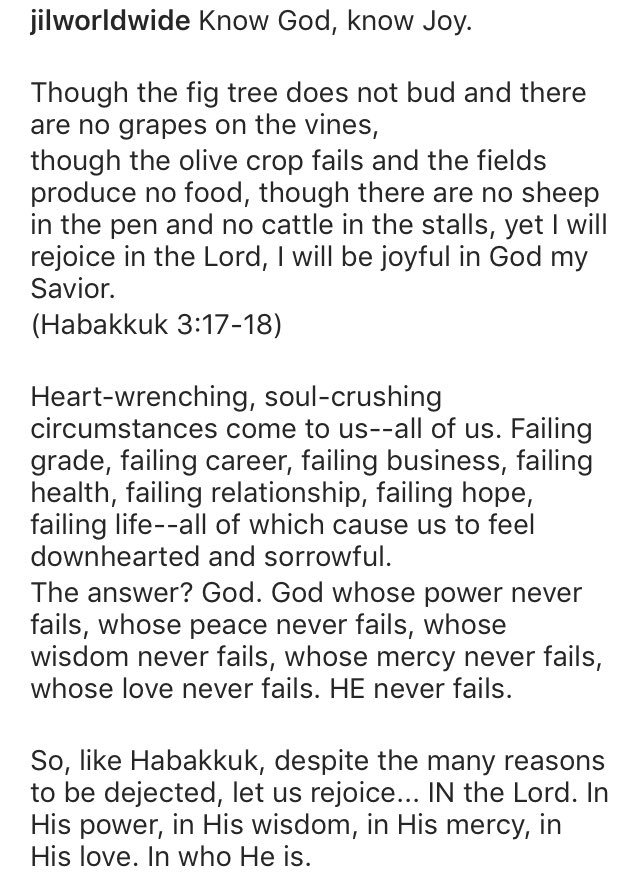 JILWorldwide's tweet photo. Know God, know Joy.
Habakkuk 3:17-18
#Jesus #JesusIsLord #JIL #JILChurch #JesusIsLordChurch #JILWorldwide #JulyTheme #KnowGod #KnowJoy https://t.co/rB12P8EFsb