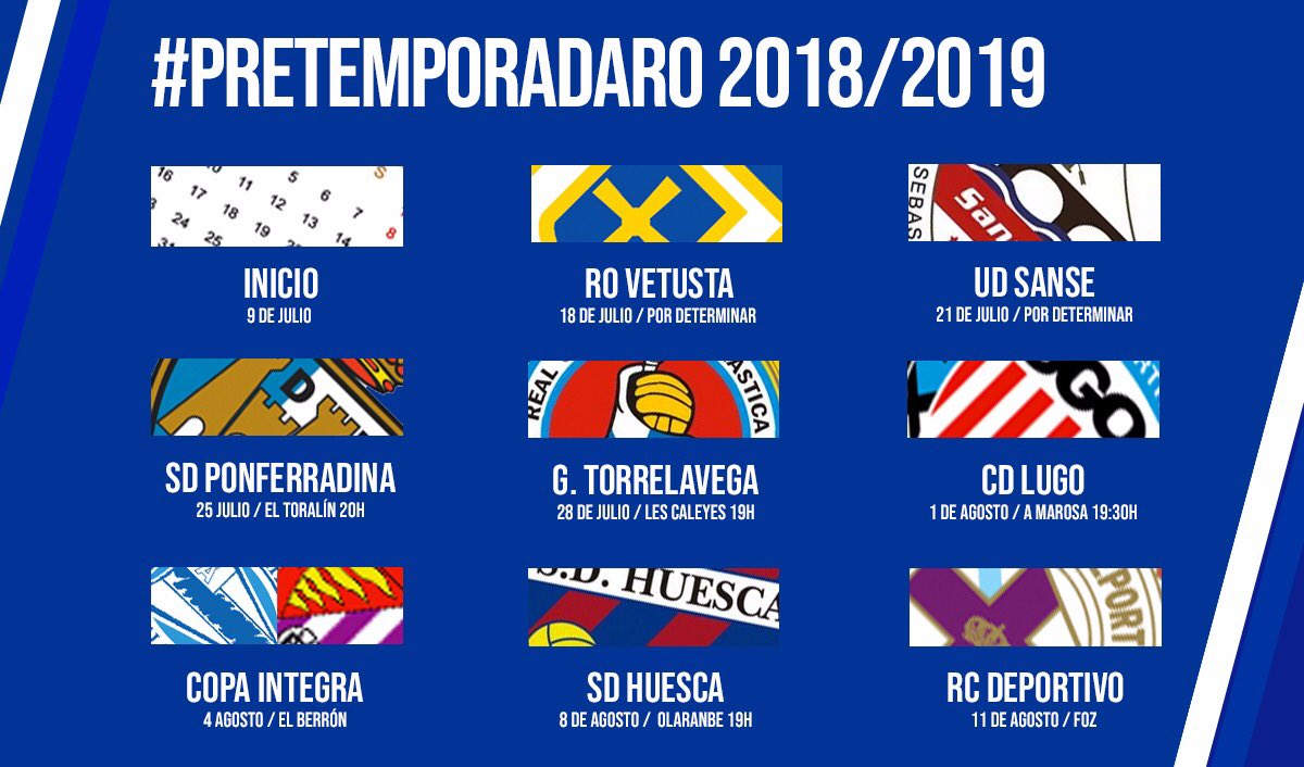 Foro Oviedista Real Oviedo Calendario de Pretemporada 2018/19