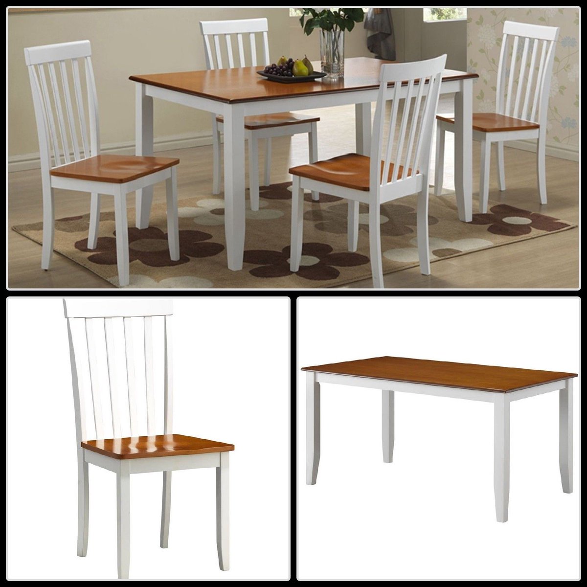 Megadealstores's tweet photo. White 5 Piece Dining Set Farmhouse Wood Rectangle Table Chairs Kitchen Furniture #diningset #farmhousediningset #kitchenfurniture #livingroomfurniture #homedecor #ebay
https://t.co/LUXRCg1yss https://t.co/jNeKrEDX0s