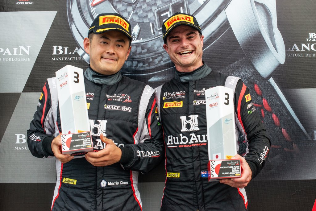 Morris_Busyman's tweet photo. We finished P3 in 2018 Blancpain GT series Asia in Suzuka international circuit today. Good jobs my team mate Tim Slade 👍 https://t.co/u84H3Jqcqg