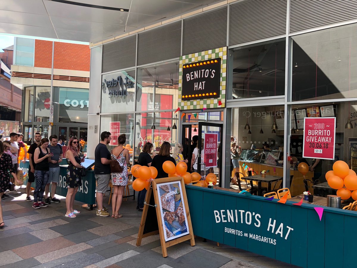And we’re off! #200burritogiveaway is well and truly up and running in Leicester #highcross. Come on down if you’re in the area and fancy a burrito on us!