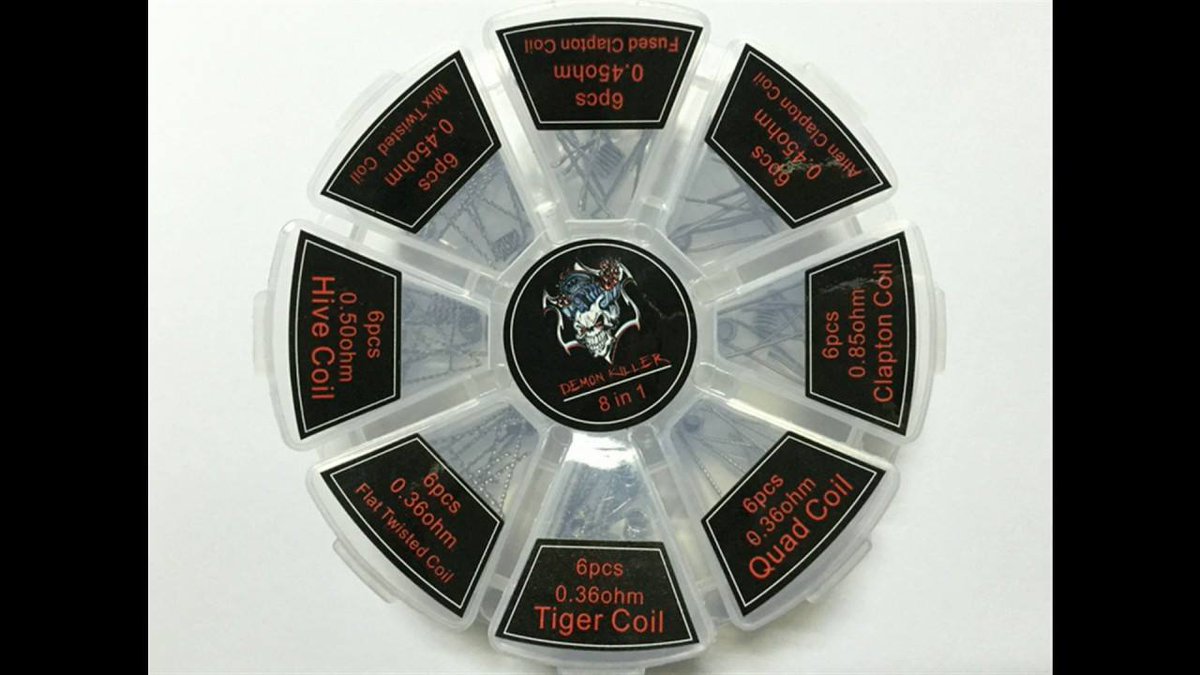 Omvapors's tweet image. The #DemonKiller 8-in-1 #Prebuild helps vapers save time by offering a variety of prebuilt coils by offering the convenient solution to have several unique types of heating elements.
#omvapors #cloudchasing #omvape #premiumeliquid #affordablejuice

omvapors.com/Demon-Killer-8…