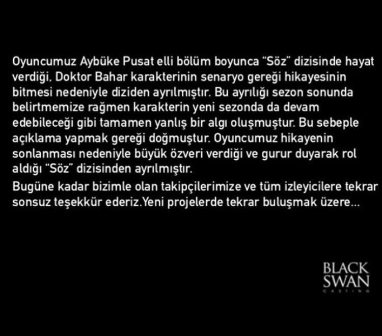 Sözle çok güzel bir çıkış yakalamışken ajansının kurbanı oldun aybüke. Seni hep destekleyecek kitleyi de kaybettin yanlış projelerde kariyerini bitirecekler. Kariyerini düşüniyorsan Burak bey ve Timur beyle konuş sözde devam et yoksa yazık olacak sana <a href="/aybukepusat/">Psikopat</a>
