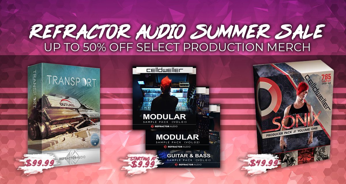fixtmusic's tweet image. Kick off your summer filled with creativity with @RefractorAudio, a pro audio software &amp;amp; hardware company founded by entrepreneur &amp;amp; musician/producer @celldweller; on sale for the #summertime!
fixtstore.com/refractoraudio