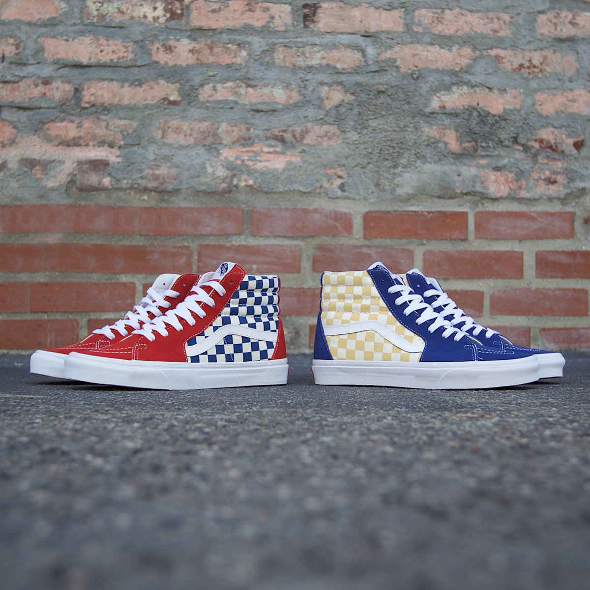 vans sk8 hi bmx checkerboard