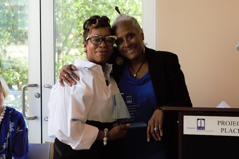 ICYMI: Meet Ashesha Rockett (l), our 2018 Client of the Year. Ashesha started in our Work Ready class then trained in customer service in our WOW program. Now, this single mom has her own apt, attends <a href="/UrbanCollegeBOS/">Urban College Boston</a> &amp; works at Boston Sports Club. #success