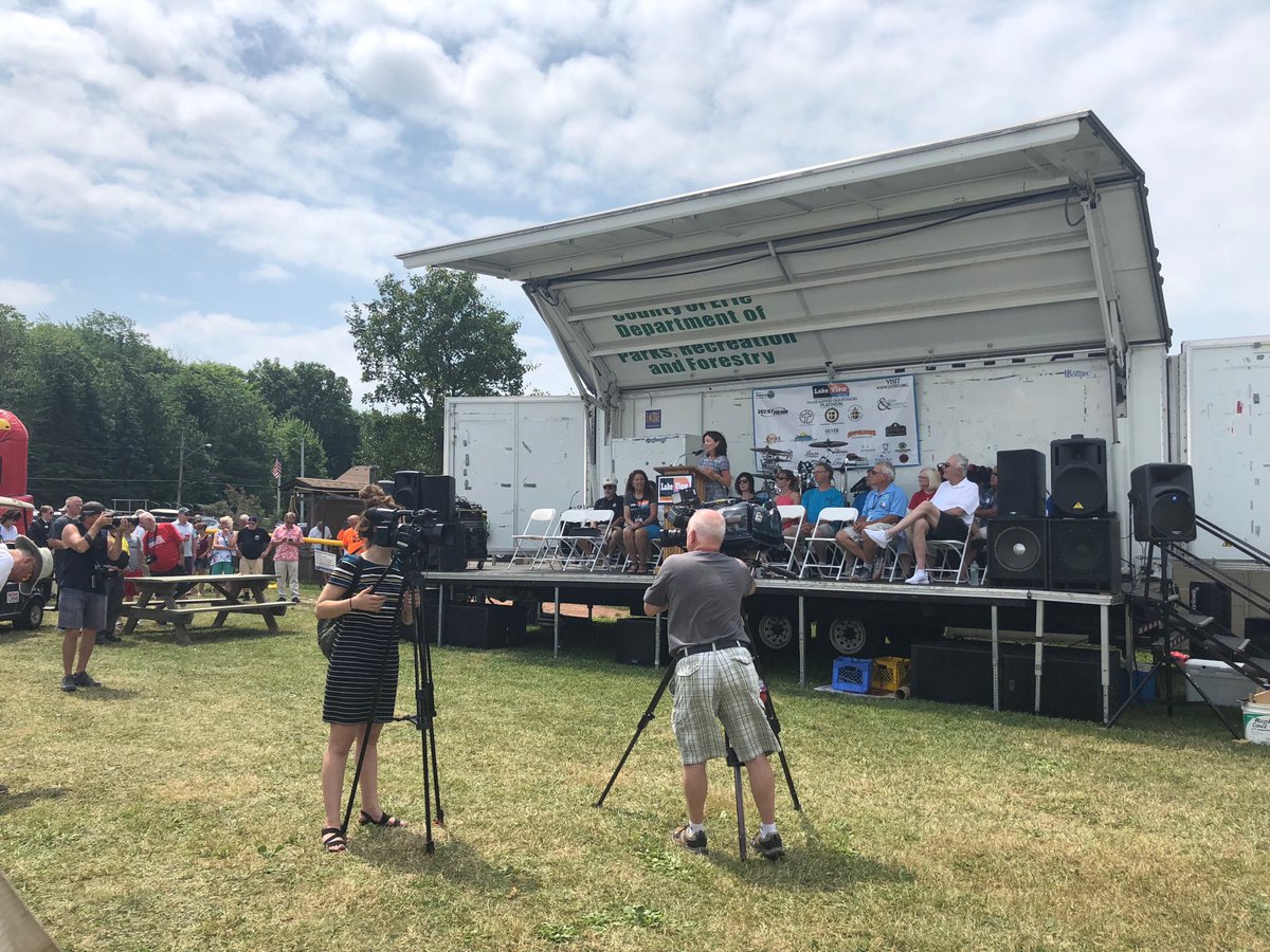 LakeView150's tweet photo. Thank you ⁦@SPECNewsBuffalo⁩ &amp; ⁦@WGRZ⁩ &amp; ⁦@LtGovHochulNY⁩ &amp; for coming to our 150th celebration - please join us today &amp; tonight! #lv150 #lakeview150 https://t.co/yYgFpNI5Mk