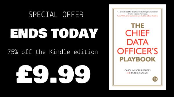 CDOsPlaybook's tweet photo. The #CDO's Playbook is available for £9.99/$13.30 (or equivalent local price) on Kindle until the end of June. Order from your local Kindle store
UK: https://t.co/fyG904feMC
US: https://t.co/mksO2QOq5f
Others: https://t.co/JRci7AjiDz
#data #BigData #Analytics #ChiefDataOfficer https://t.co/xSxzQy47v2