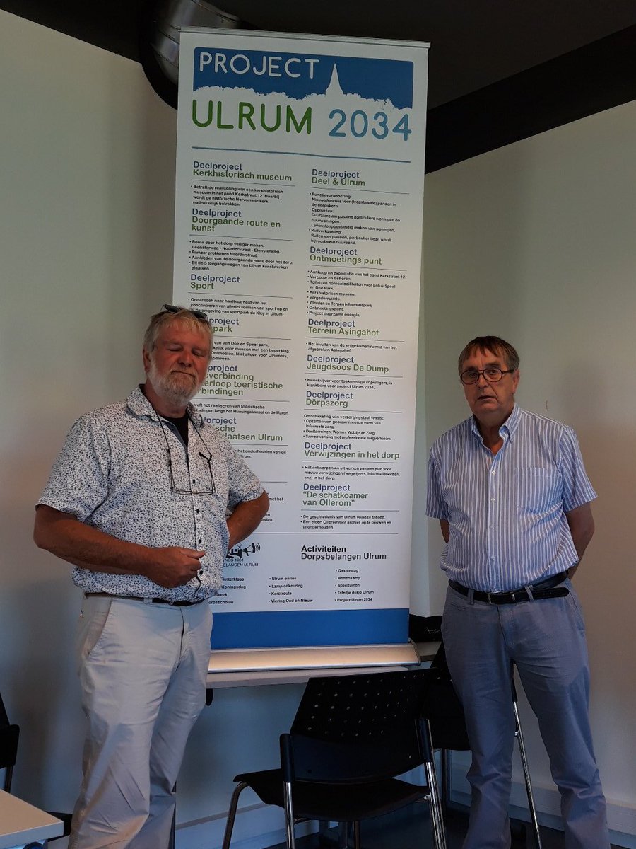 groningerdorpen's tweet photo. Ulrum is geen doel, Ulrum is waar het plaats vindt! Een mooi quote over het werk #Ulrum2034 door Hans van der Heide en Roelof Noorda #Thoes https://t.co/v2L3aDbxYY