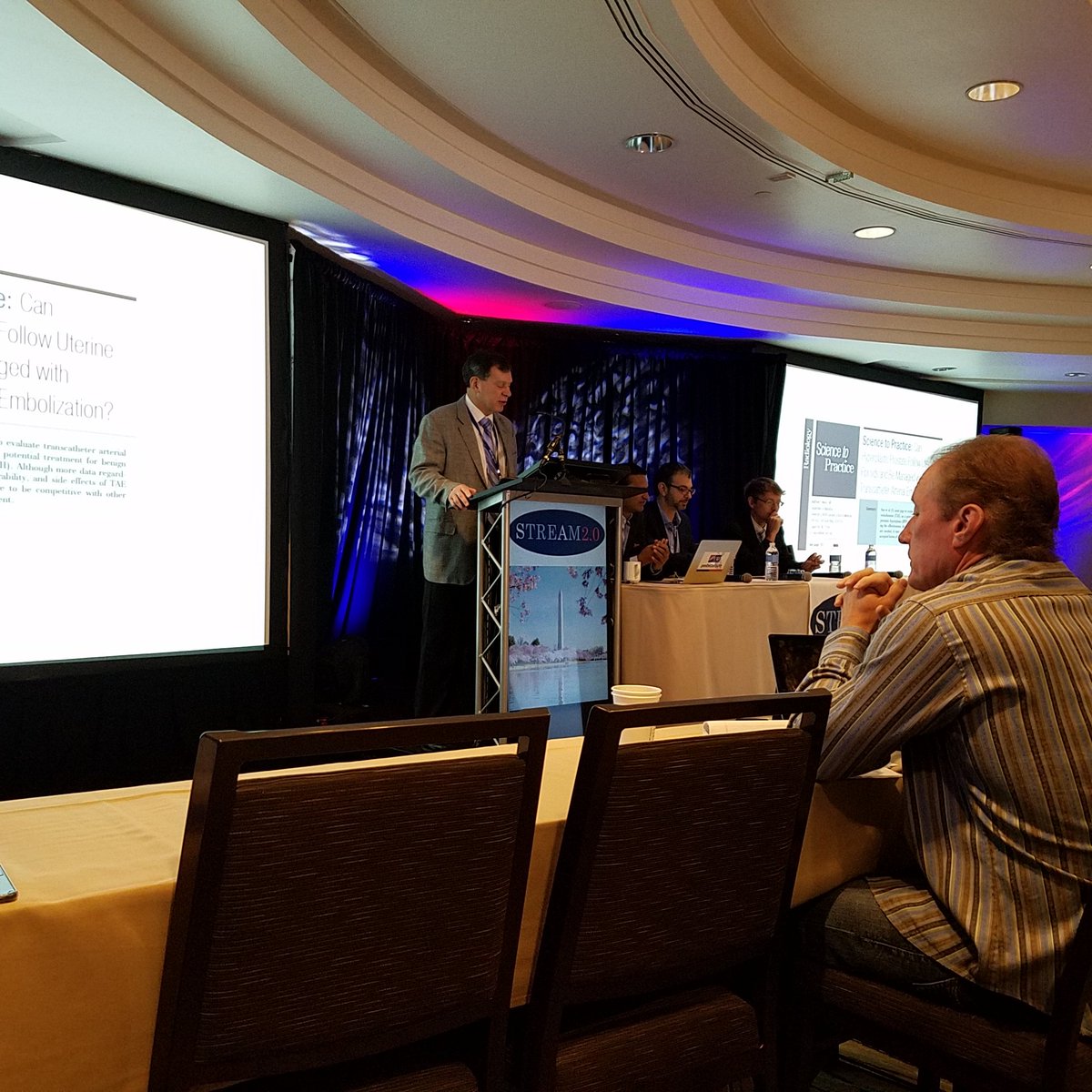 keithppereira's tweet photo. Dr. Matt Mauro @VIRTarHeels talking about how we #IRad  @SIRspecialists got here with #PAE.

2000 @jdemeritt first described #PAE in bleeding

2008 Fei Sun ( Spain) - first in animal

2010 Dr .Martins Pisco @TiagoBilhim @nunovpc first #inhuman in Portugal

2013 @SandeepBaglaMD https://t.co/DLq3fhxnLl
