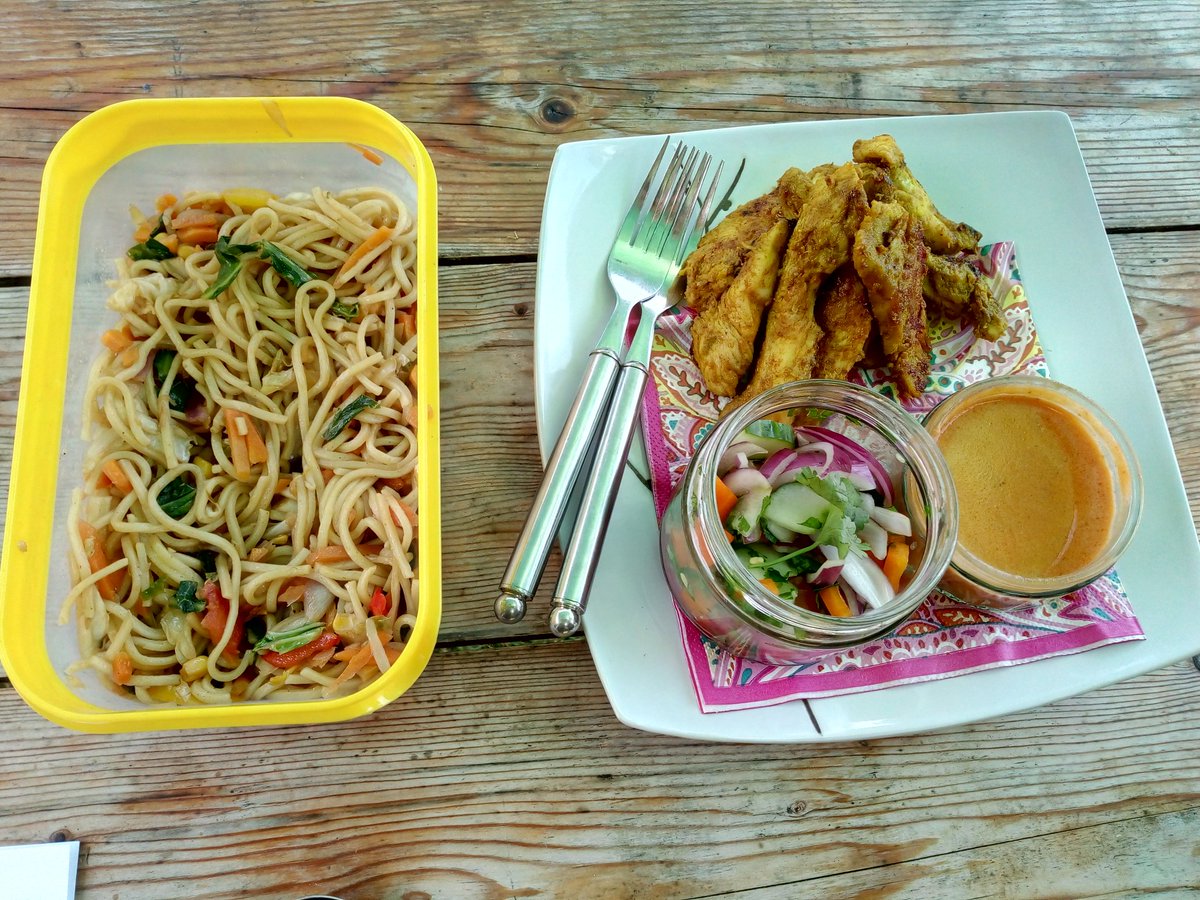 The day is looking up at the <a href="/guidingcornwall/">Girlguiding Cornwall</a> #cooking comp! #oriental #outdoors #girlguiding