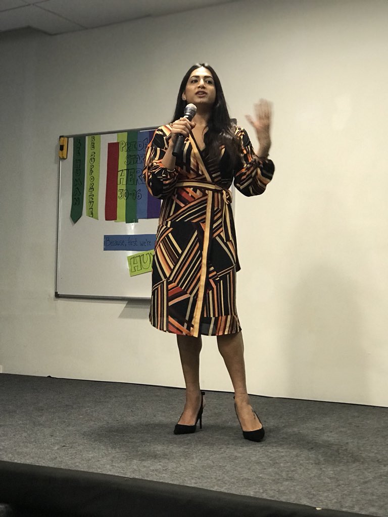 KumaraGuru's tweet photo. Lovely Saturday afternoon listening to the incredible @parmeshs and @nitasha_biswas as part of #PrideatISB celebrations. 🏳️🌈 Well dome, Class of 2019! @LifeAtISB https://t.co/qliP2unDWs