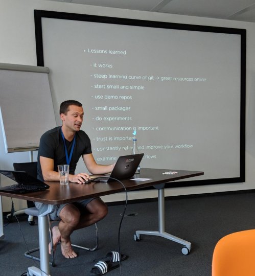 KoningsJohannes's tweet image. Lessons learned of using #abapGit by @chris_guenter 
 #abapGitMeetup