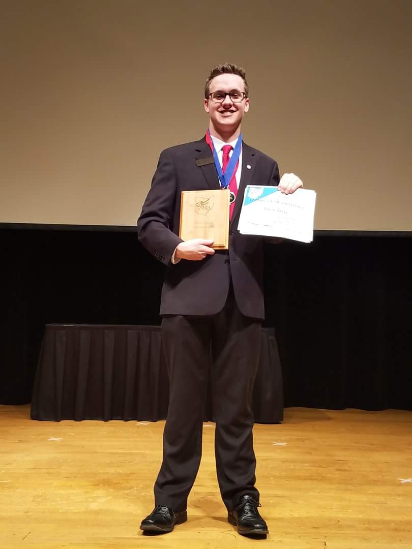 Congratulations to Aaron Stant, finalist for Future Business Leader, competing today!!!