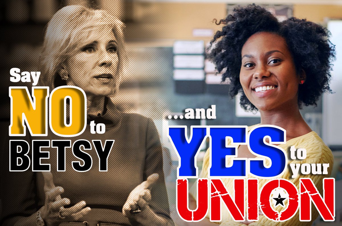 Getting some funny emails from Betsy DeVos and her anti-union friends at the Mackinac Center? Mark it as spam, delete it and visit nysut.org/NoBetsy  to find out how you can say NO! to Betsy DeVos and YES! to your Union. #ImStickingWithOurUnion
